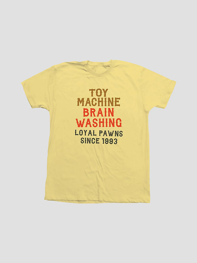 Toy Machine Brainwash T-Shirt keltainen