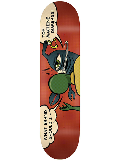 Toy Machine Slap 8.25" Skateboard Deck punainen