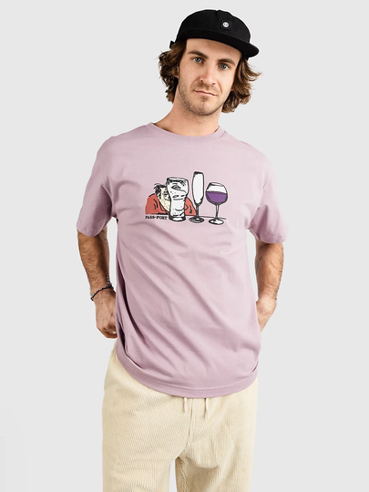 Pass Port Try Hard T-Shirt violet