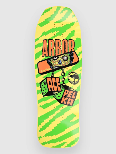 Arbor Ace Pelka Rearview 10" Skeittilaudan dekki keltainen