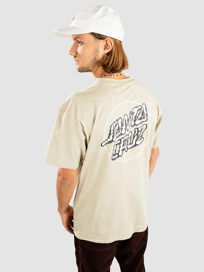 Santa Cruz Alive Dot T-Shirt ruskea