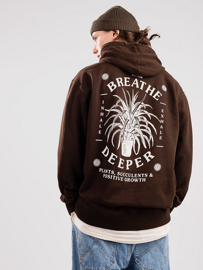 Dravus Deep Breaths Hoodie ruskea