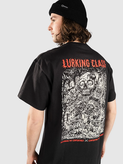 Lurking Class Global Infestation X Stikker T-paita musta
