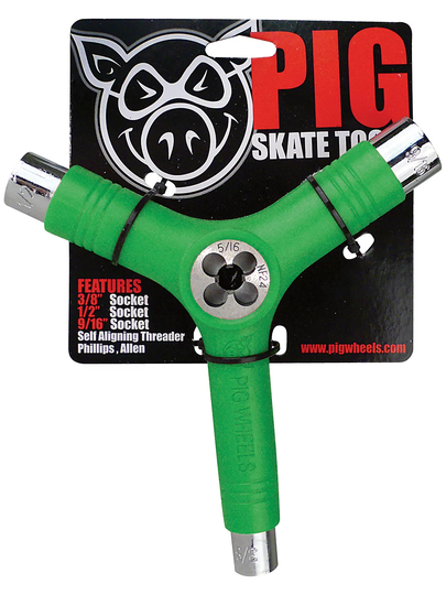 Pig Wheels Tool incl. Threadcutter vihreä