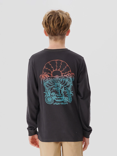 Rip Curl Cosmic Tides Snake Longsleeve T-Shirt musta