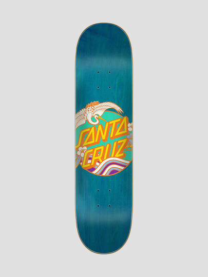 Santa Cruz Crane Dot 7 Ply Birch 8.0" Skateboard Deck sininen
