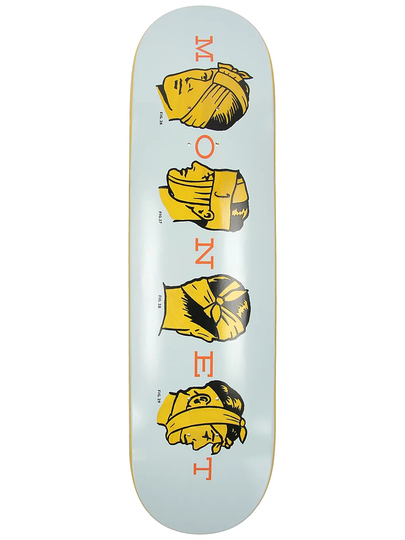 Monet Skateboards Field Safety 8.5" Skateboard Deck sininen