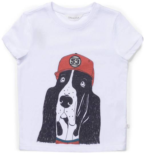 Luca & Lola Palermo T-Paita, White 110-116