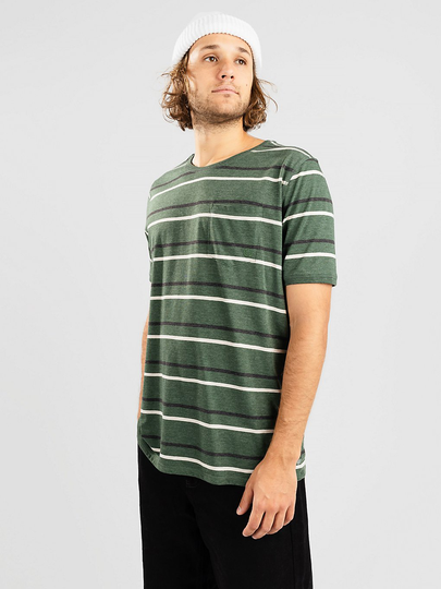 Kazane Moss Stripe T-Shirt vihreä