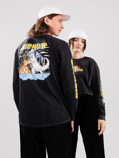 RIPNDIP Nermzilla Long Sleeve T-Shirt musta