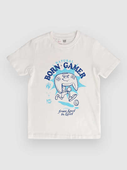 Mister Tee Natural Born Gamer Vintage Kids T-Paita valkoinen