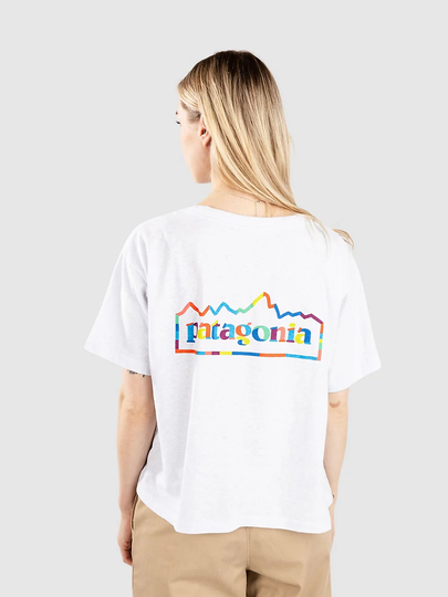 Patagonia Unity Fitz Easy Cut Responsibili T-Paita valkoinen