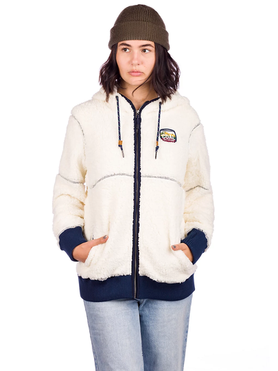 Coal Shirley Zip Hoodie valkoinen