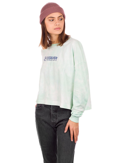 Quiksilver Oversized Crop Mineral Long Sleeve T-Shirt kuviotu