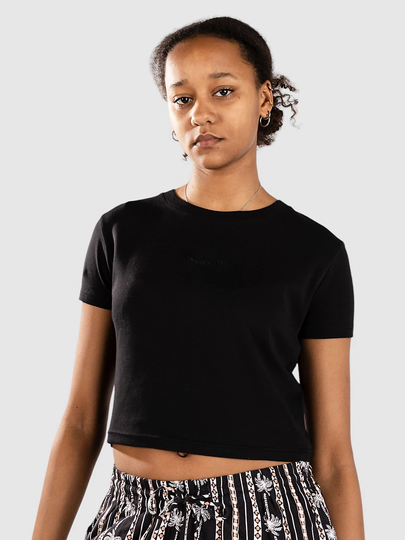 Volcom Volcomstone Tight Crop T-Paita musta