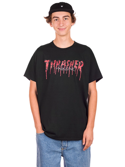 Thrasher Blood Drip T-Shirt musta