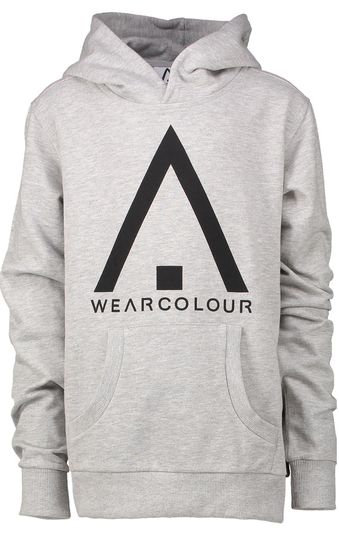 Wearcolour Patch Hoodie Huppari, Grey Melange 120