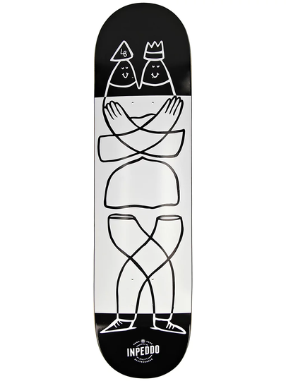 Inpeddo Smarty 8" Skateboard Deck valkoinen