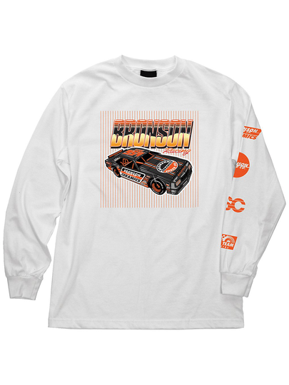 Bronson Ceramics Car Long Sleeve T-Shirt valkoinen
