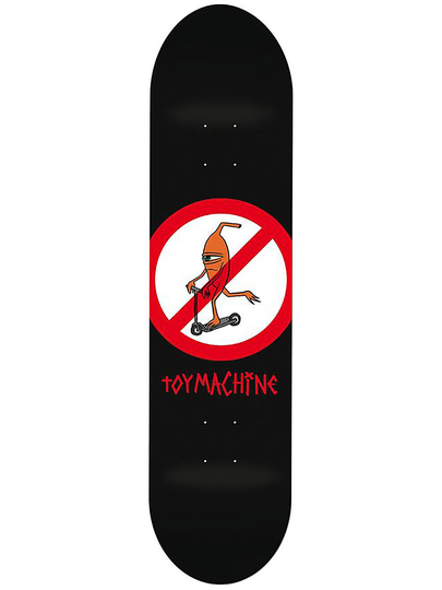 Toy Machine No Scooter 8.25" Skateboard Deck musta