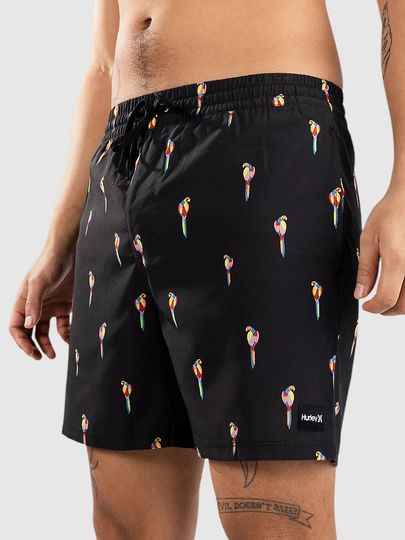 Hurley Cannonball Volley 17" Surffishortsit musta