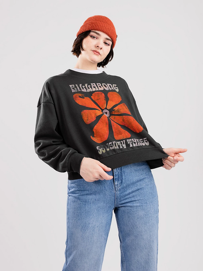 Billabong Sol Flower Sweater musta