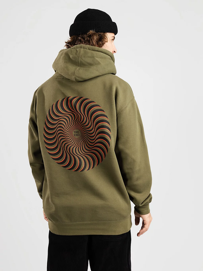 Spitfire Classic Swirl Overlay Hoodie vihreä