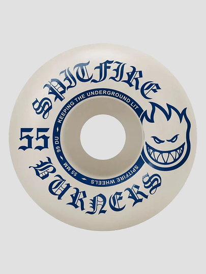 Spitfire 99 Du Burners Bighead 55mm Renkaat valkoinen