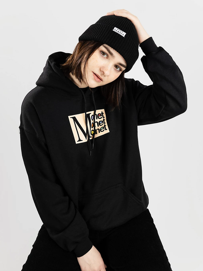 Monet Skateboards M(ONETx3) Hoodie musta