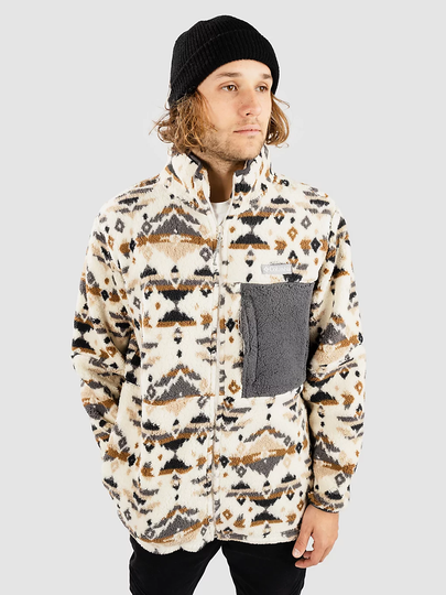 Columbia Mountainside Printed Zip Hoodie valkoinen