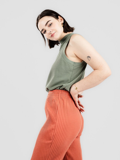 O'Neill Rib Mock Neck Tank Top vihreä