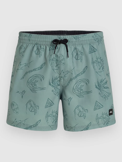O'Neill Mix & Match Cali Print 15'' Surffishortsit vihreä