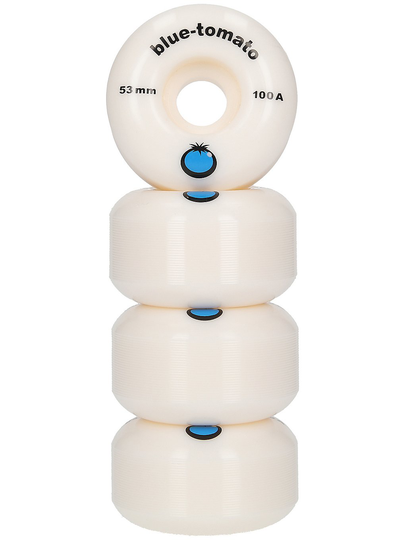 Blue Tomato Logo 100a 53mm Wheels valkoinen