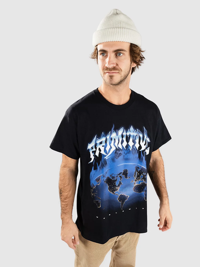 Primitive Breakdown Hw T-paita musta