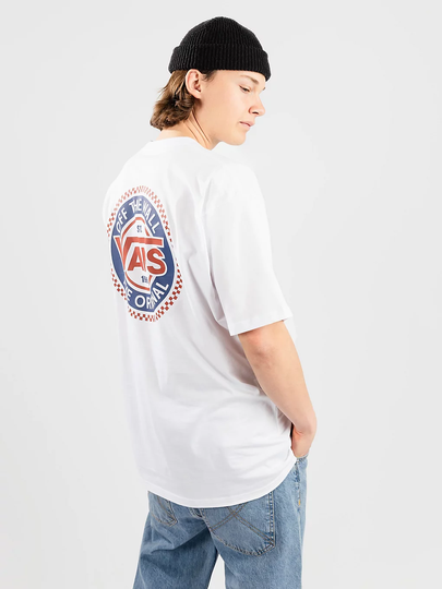 Vans Original Checkerboard Co T-Shirt valkoinen