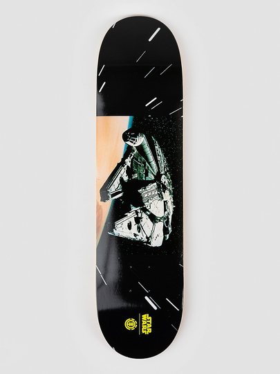 Element X Star Wars Millenium Falcon 8.0" Skateboard Deck musta