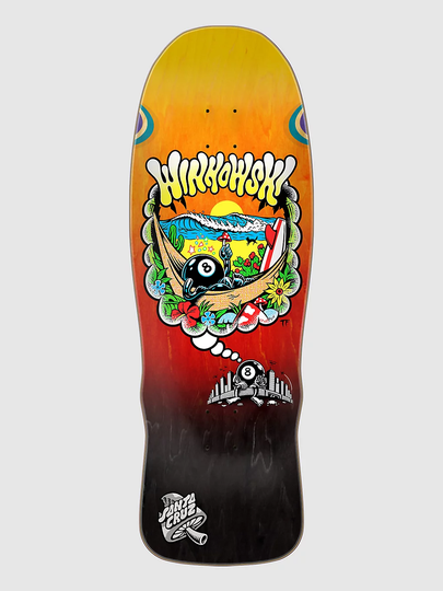 Santa Cruz Winkowski 8Ballr Day Dream Shaped 10.35" Skeittilaudan dekki oranssi