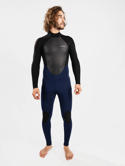 Xcel Axis X Back Zip 4/3 Wetsuit sininen