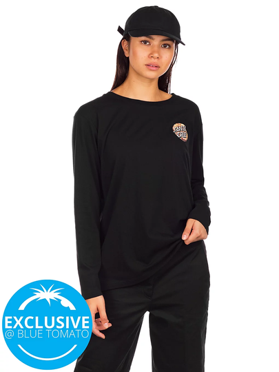 Santa Cruz BT Fall Dye Dot Long Sleeve T-Shirt musta