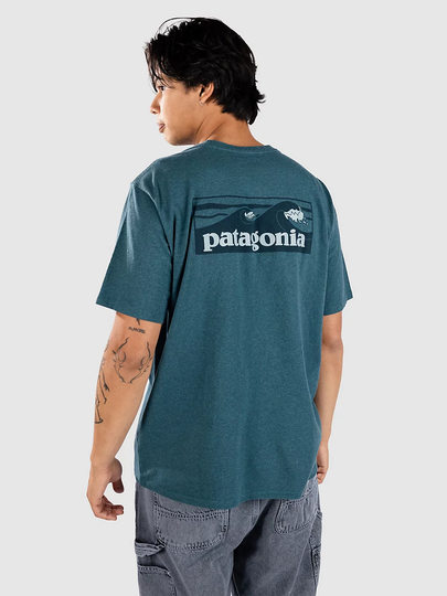 Patagonia Boardshort Logo Pocket Responsibili T-paita sininen