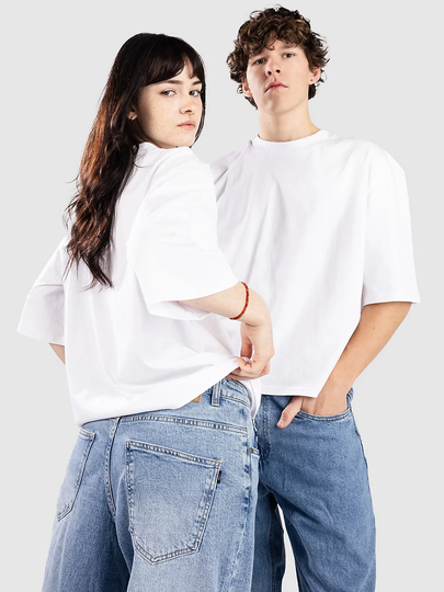 Urban Classics Organic Oversized Cropped T-paita valkoinen