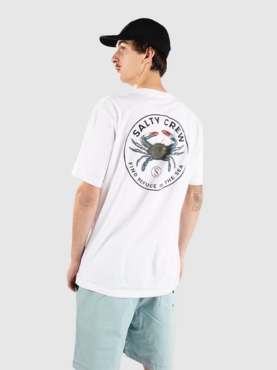 Salty Crew Blue Crabber Premium T-paita valkoinen