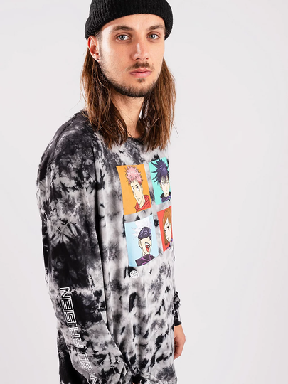 Episode X Jujutsu Kaisen Squad Longsleeve T-Shirt tiedye