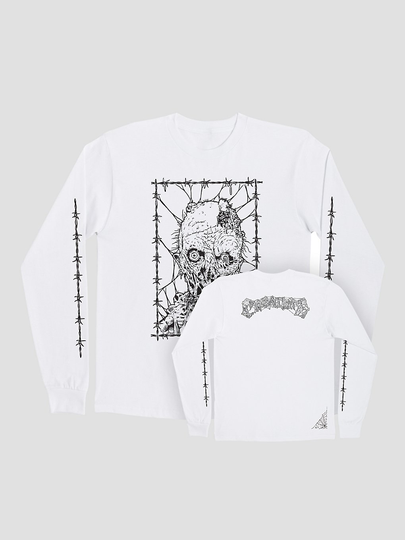 Creature Mutations Long Sleeve T-Shirt valkoinen