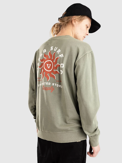 Vissla Spins Crew Fleeceneule vihreä