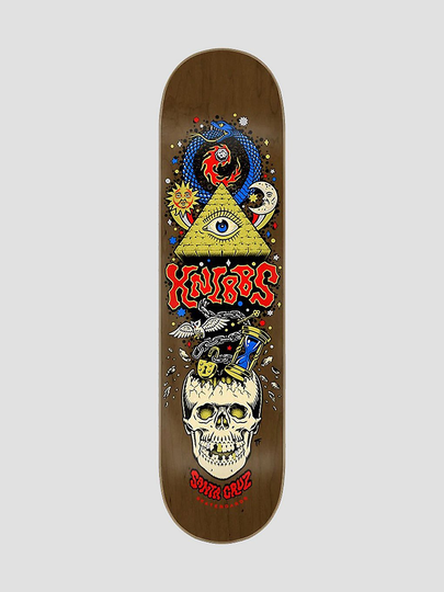 Santa Cruz Knibbs Alchemist 8.25" Skateboard Deck ruskea