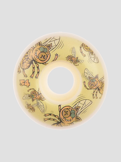 Pig Wheels Pigs Fly 101A 54mm Wheels valkoinen