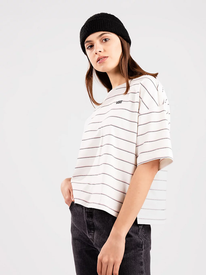 Vans Time Off Stripe T-Shirt kuviotu