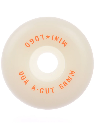 Mini Logo A-Cut #3 Hybrid 90A 58mm Wheels valkoinen
