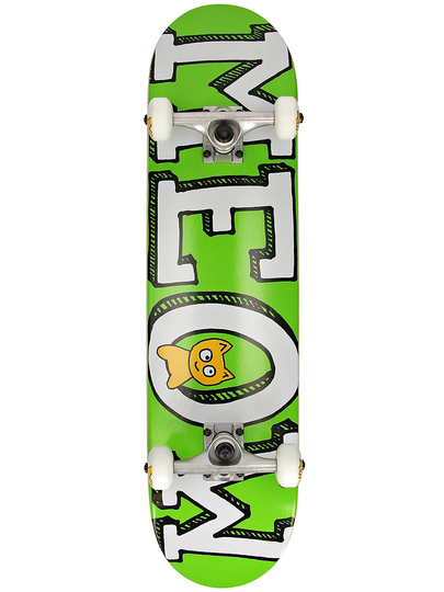 Meow Skateboards Logo 7.75" Complete vihreä
